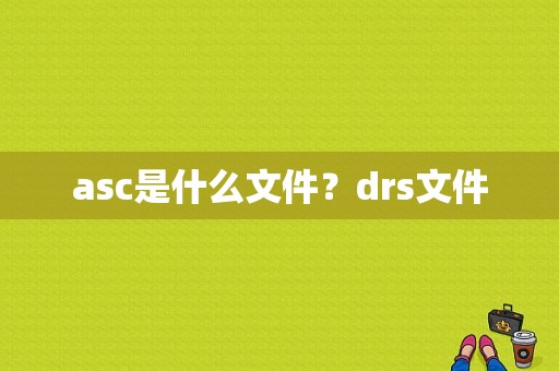 asc是什么文件？drs文件-图1
