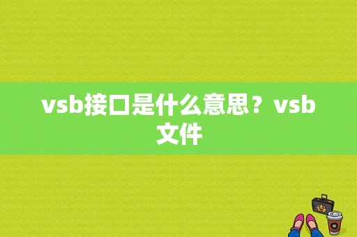 vsb接口是什么意思？vsb文件