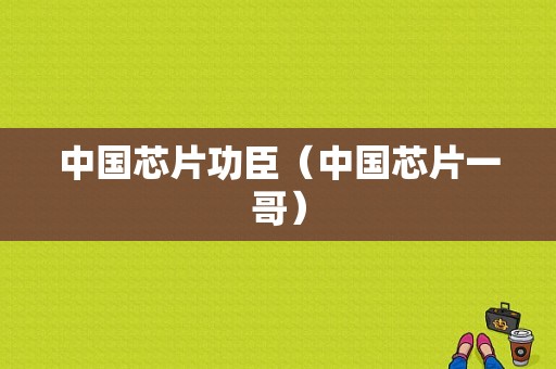 中国芯片功臣（中国芯片一哥）