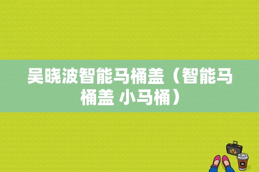 吴晓波智能马桶盖（智能马桶盖 小马桶）