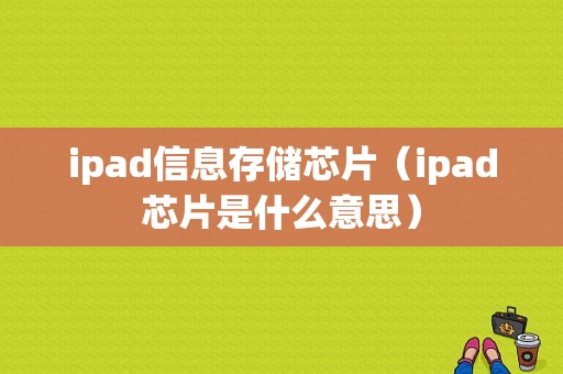 ipad信息存储芯片（ipad芯片是什么意思）