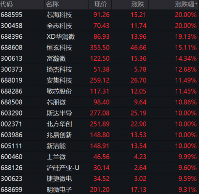 中国芯片类股票（中国芯片股票行情）