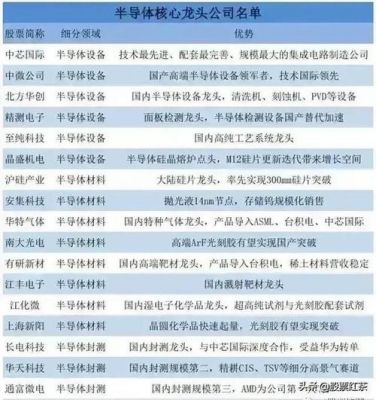 集成电路芯片公司（集成电路芯片龙头股票有哪些）