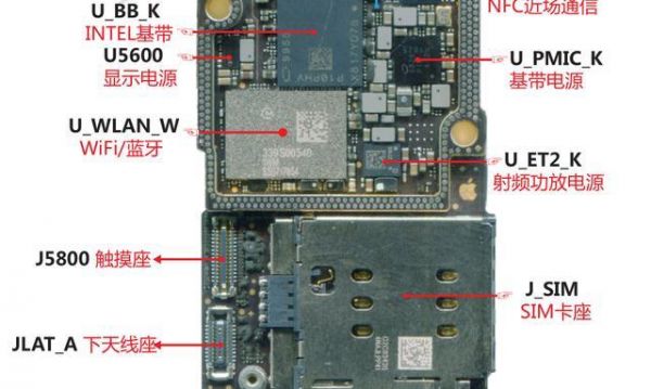 苹果存储芯片针脚（iphone芯片位置）